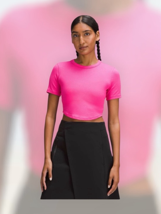 lululemon athletica Tops - Lululemon Hold Tight Cropped T-Shirt
Sonic Pink